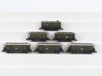 Fleischmann N - Modeltrein personenwagen (6) - 6x 2-assige, Nieuw