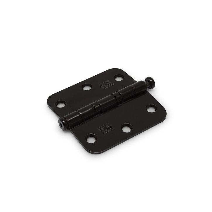 Kogellagerscharnier 76x76mm afgerond RVS/zwart, Doe-het-zelf en Verbouw, Hang- en Sluitwerk, Nieuw, Verzenden