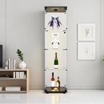 Glazen Vitrinekast met LED – 4-Laags Gehard Glas Displaykast, Huis en Inrichting, Kasten | Vitrinekasten, Verzenden, Nieuw