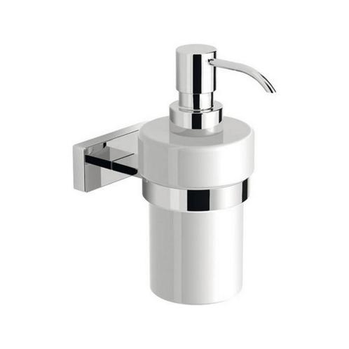 Zeepdispenser Sapho Olymp Hangend 170 ML Chroom / Wit, Doe-het-zelf en Verbouw, Sanitair, Bad, Nieuw, Chroom, Ophalen of Verzenden