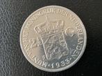 Nederland. Wilhelmina. 2 1/2 Gulden 1933 (Zonder
