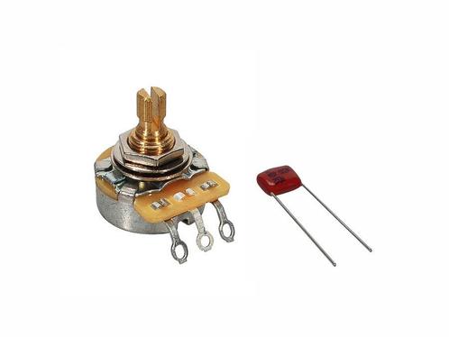 Fender 500K potmeter .375 split shaft met .022mf capacitor, Muziek en Instrumenten, Instrumenten | Onderdelen, Verzenden