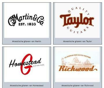 Akoestische gitaren van Taylor Martin Fender Takamine beschikbaar voor biedingen