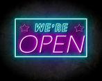 WE'RE OPEN STAR neon sign - LED neon reclame bord, Verzenden