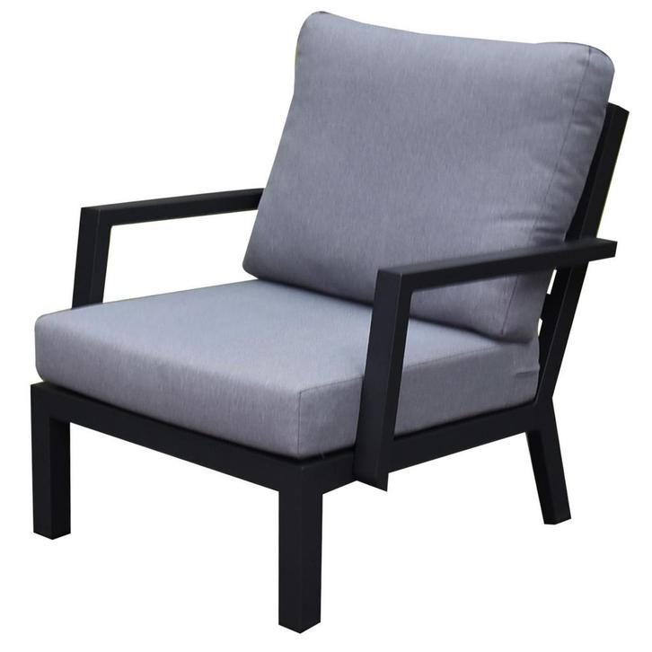 New York lounge tuinstoel aluminium antraciet, Tuin en Terras, Tuinsets en Loungesets, Nieuw, Aluminium, Ophalen of Verzenden