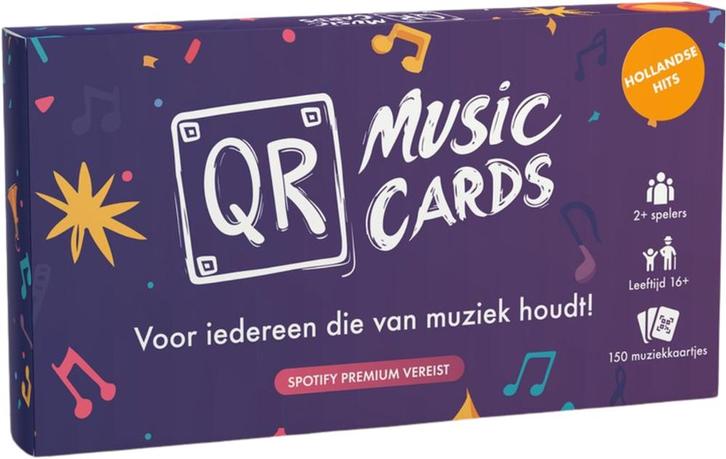 QR Music Cards - Hollandse Hits | Jora Games - Kaartspellen, Hobby en Vrije tijd, Gezelschapsspellen | Kaartspellen, Nieuw, Verzenden