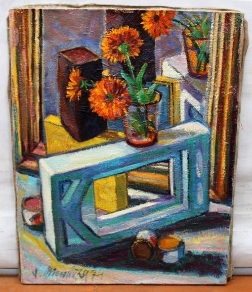 Juan Mendoza Marruedo (1929) - Interior, Antiek en Kunst, Kunst | Schilderijen | Klassiek
