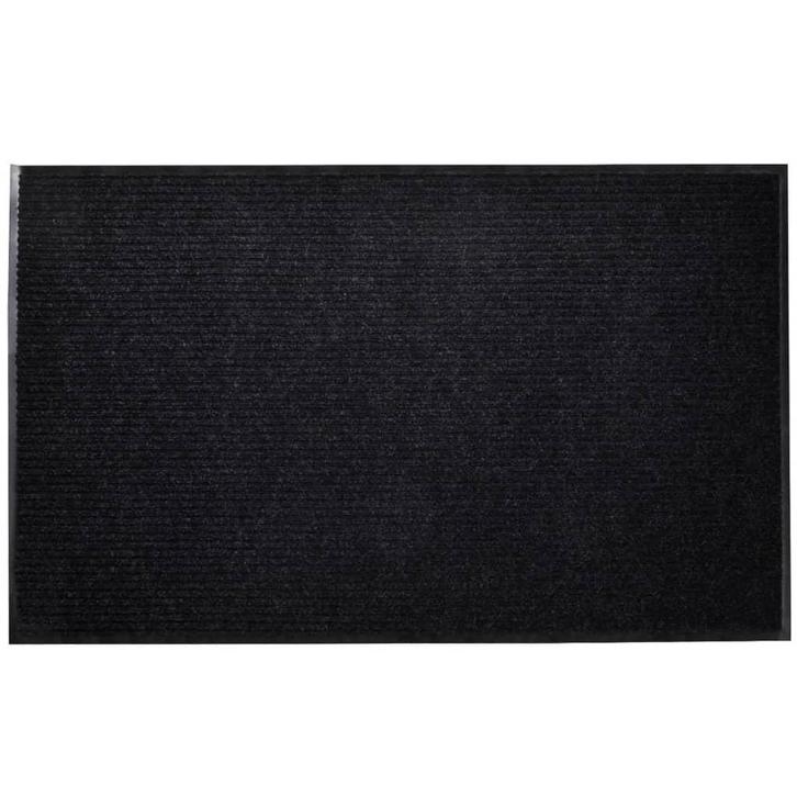 vidaXL Deurmat 90x60 cm PVC zwart, Tuin en Terras, Deurmatten, Nieuw, Verzenden