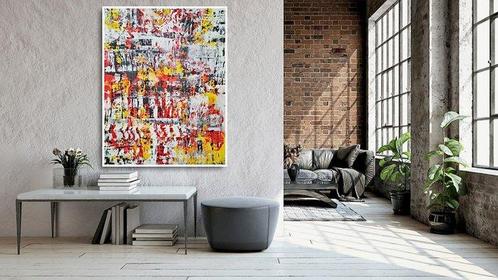 Pixa (1971) - Spectrum Clash | XXL Abstract Acrylic, Antiek en Kunst, Kunst | Schilderijen | Modern