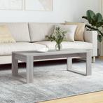 vidaXL Salontafel 102x50x35 cm bewerkt hout grijs sonoma, Huis en Inrichting, Tafels | Salontafels, 100 tot 150 cm, Verzenden
