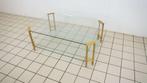 Vintage Salontafel Glas en Messing, Ophalen of Verzenden, Nieuw