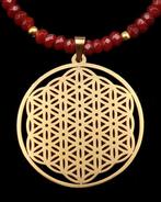 Rubis - Collier Fleur de Vie Sacrée : Harmonie & Vitale
