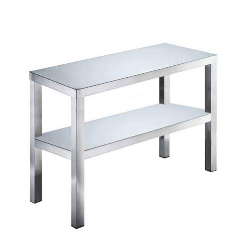 HCB Basic-line Dubbele etagère brug - 120 x 35 x 70 cm - RVS, Zakelijke goederen, Horeca | Keukenapparatuur, Nieuw in verpakking