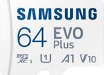Samsung EVO Plus MicroSDXC - Geheugenkaart - 64 GB - vers..., Computers en Software, Geheugenkaartlezers, Nieuw, Verzenden