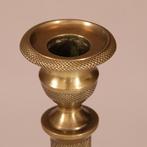 Stel van 2 vergulde Franse kandelaren  Charles Dix  ca 1825, Antiek en Kunst, Ophalen of Verzenden