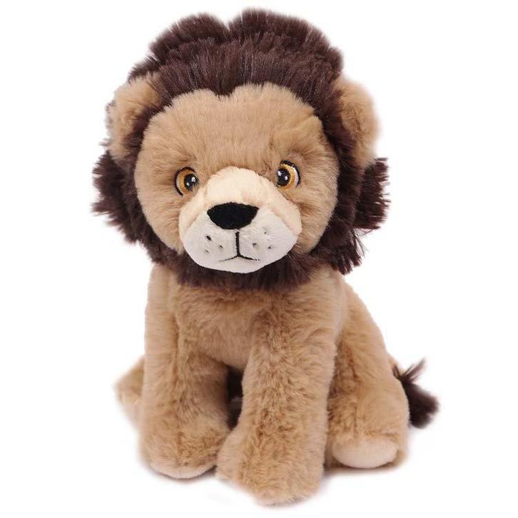 Superzachte Eco Knuffel met geborduurde oogjes - Leeuw zitte, Kinderen en Baby's, Speelgoed | Knuffels en Pluche, Nieuw, Ophalen of Verzenden