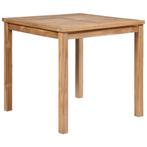 vidaXL Tuintafel 80x80x77 cm massief teakhout, Verzenden, Nieuw, Hout