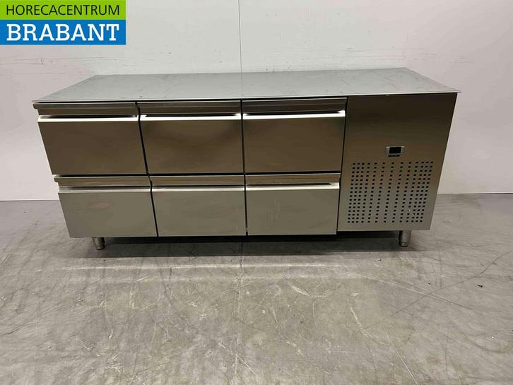 RVS Mercatus Koelwerkbank 6 laden 175,5 cm 230V Horeca, Zakelijke goederen, Horeca | Keukenapparatuur, Gebruikt, Ophalen of Verzenden