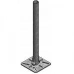 Opbouw standpaal 2,5 x 160 cm - 30 x 30 mm