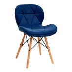 4Rico stoel QS-186 marine fluweel (Diverse stoelen, STOELEN), Huis en Inrichting, Stoelen, Nieuw, Verzenden