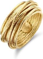 Casa Jewelry Ring Wikkel Satin maat 18.50 - Zilver - Goud, Verzenden, Nieuw
