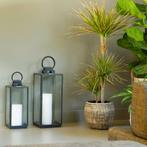 Set van 2 Michigan Windlicht Zwart Small Tuinaccessoires, Verzenden, Nieuw