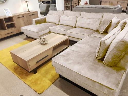 U-Bank Naaldwijk - u-banken - Creme, Huis en Inrichting, Banken | Sofa's en Chaises Longues, Nieuw, Stof