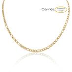 Gouden figaro ketting 3 mm - stainless steel, Sieraden, Tassen en Uiterlijk, Kettingen, Verzenden, Nieuw, Zilver