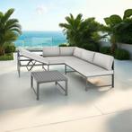 Zitgroep Faro met tafel en verstelbare rugleuning - grijs, Verzenden, Nieuw