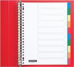 Tabbladen 23-gaats 10-delig assorti PP Quantore, Verzenden, Nieuw in verpakking