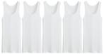5 stuks Bonanza hemd - Regular - 100% katoen - wit, Verzenden