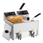 GGM Gastro | Dubbele elektrische friteuse - 8+8 liter - 6,5, Verzenden, Nieuw