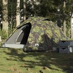 vidaXL Koepeltent 3-persoons waterdicht camouflage, Caravans en Kamperen, Verzenden, Nieuw, Tot en met 2