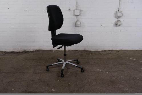 Bureaustoel | Zwart gestofferd | Chromen frame | Antistatisc, Huis en Inrichting, Bureaus, Gebruikt, Verzenden