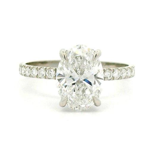 Zonder Minimumprijs - Ring Platina - 2.38ct. tw. Diamant, Sieraden, Tassen en Uiterlijk, Ringen