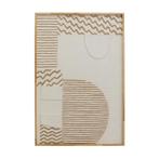 *WOONWINKEL* Kare Design Sandy Waves Japandi Schilderij Beig, Verzenden, Nieuw