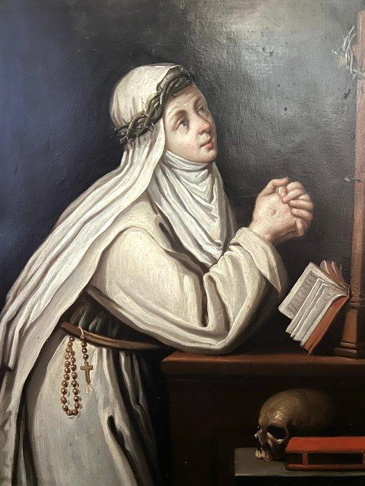 École italienne, fin XVIIIè siècle - Sainte Catherine de, Antiek en Kunst, Kunst | Niet-Westerse kunst