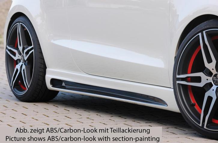 Rieger side skirt | Audi A1 8X | ABS Rechts Carbon-look, Auto-onderdelen, Carrosserie en Plaatwerk, Nieuw, Audi, Verzenden
