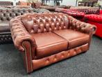 Chesterfield Maarssen ! 2 zits Bruin Leren Chesterfield Bank, Ophalen, Chesterfield, Tweepersoons, Leer