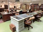 Diverse Klassiek Engels mahonie bureau bureaus, Ophalen of Verzenden, In hoogte verstelbaar, Zo goed als nieuw, Bureau