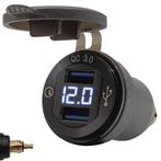 ProRide USB Lader Motor met Voltmeter - Din Hella - QC3.0 -, Verzenden, Nieuw