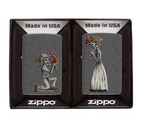 Zippo Day of the Dead skull - Zippo Regular - Alle Zippo's, Verzamelen, Rookartikelen, Aanstekers en Luciferdoosjes, Aansteker