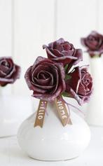 Foamrose Emilia antique Burgundy doos42 foam rose Eleg, Nieuw, Ophalen of Verzenden