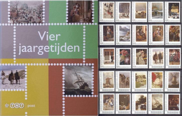 vier jaargetijden nominaal serie, blok van 4 of album, Postzegels en Munten, Postzegels | Nederland, Postfris, Na 1940, Ophalen of Verzenden