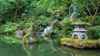 Japanse tuin 130x70cm Tuinschilderij - Customize-it, Huis en Inrichting, Nieuw, Verzenden