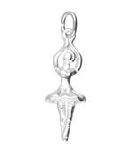 Zilveren Balletdanseres ketting hanger - 2, Verzenden, Nieuw