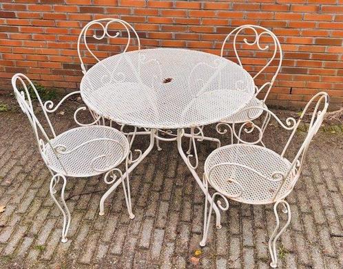 Tuinmeubelset - Metaal - Metalen tuin set, Antiek en Kunst, Curiosa en Brocante
