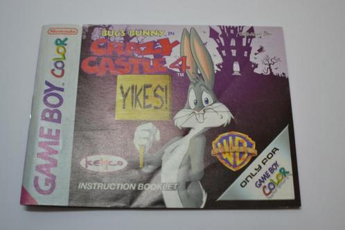 Bugs Bunny in Crazy Castle (GBC EUR MANUAL), Spelcomputers en Games, Spelcomputers | Nintendo Portables | Accessoires, Zo goed als nieuw