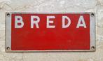 Breda - Spoorweglabel - Plaque - Metaal