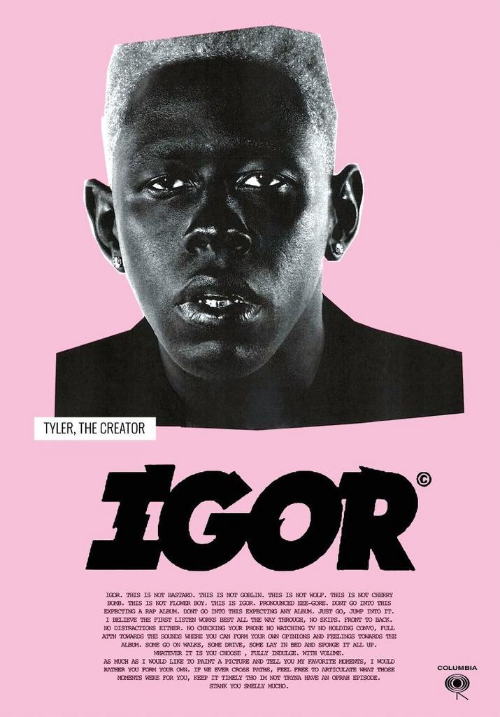 Posters - Poster Tyler the Creator - Igor, Verzamelen, Muziek, Artiesten en Beroemdheden, Zo goed als nieuw, Verzenden